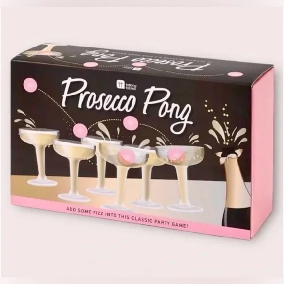 Pink Prosecco Ping Pong Ball Party Game Sparkling Champagne World Market Gifts - Picture 7 of 7